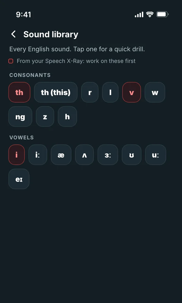 Drill any sound