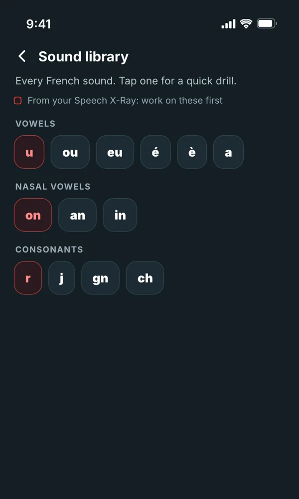 Drill any sound